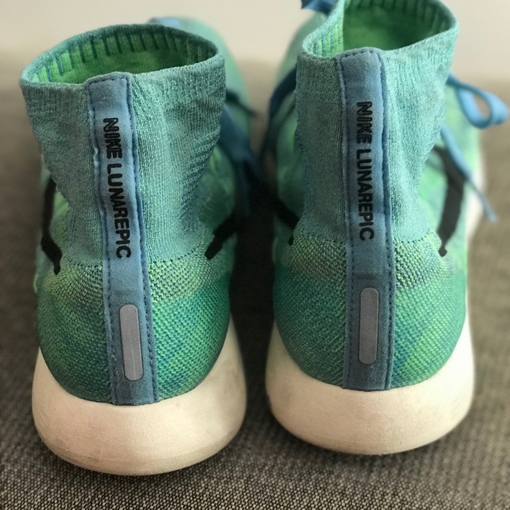 Blue green Nike lunarepic